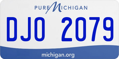 MI license plate DJO2079