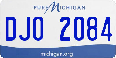 MI license plate DJO2084
