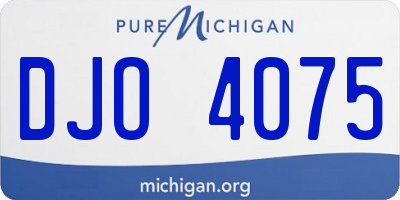 MI license plate DJO4075