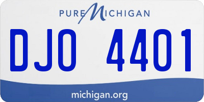 MI license plate DJO4401