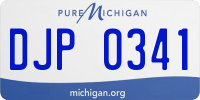 MI license plate DJP0341