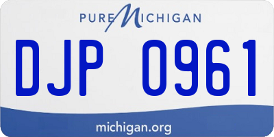 MI license plate DJP0961