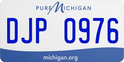 MI license plate DJP0976