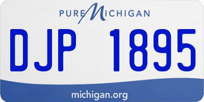 MI license plate DJP1895