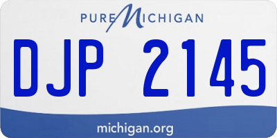 MI license plate DJP2145