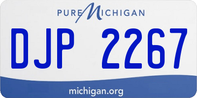 MI license plate DJP2267