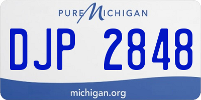 MI license plate DJP2848