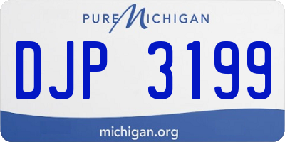 MI license plate DJP3199