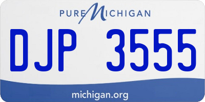 MI license plate DJP3555