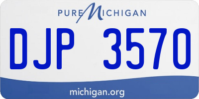 MI license plate DJP3570