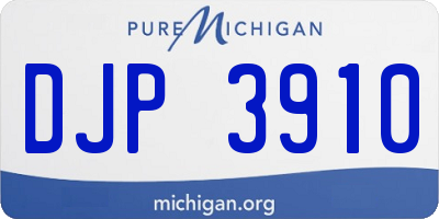 MI license plate DJP3910