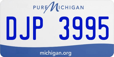 MI license plate DJP3995