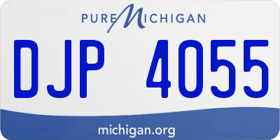MI license plate DJP4055