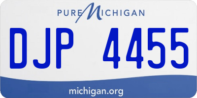 MI license plate DJP4455