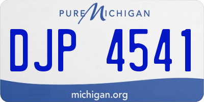 MI license plate DJP4541