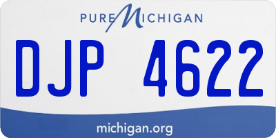 MI license plate DJP4622
