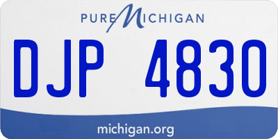 MI license plate DJP4830