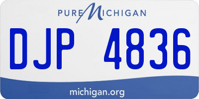 MI license plate DJP4836