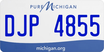 MI license plate DJP4855