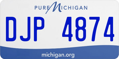 MI license plate DJP4874