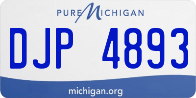 MI license plate DJP4893