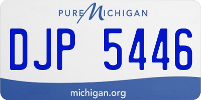 MI license plate DJP5446