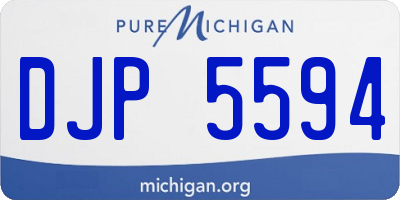 MI license plate DJP5594
