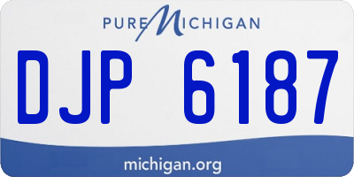 MI license plate DJP6187