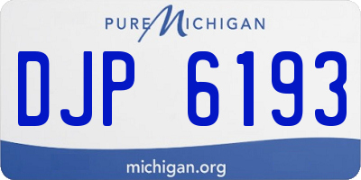 MI license plate DJP6193