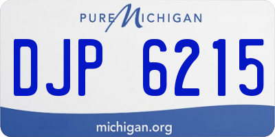 MI license plate DJP6215