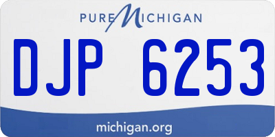 MI license plate DJP6253