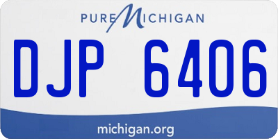 MI license plate DJP6406