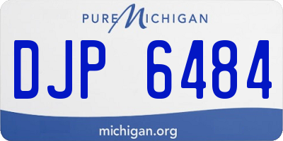 MI license plate DJP6484