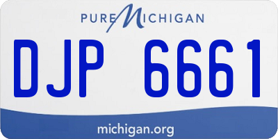 MI license plate DJP6661