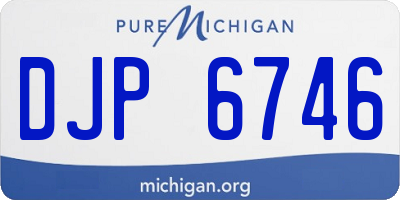 MI license plate DJP6746