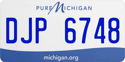 MI license plate DJP6748