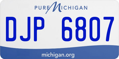 MI license plate DJP6807