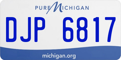 MI license plate DJP6817