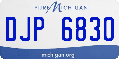 MI license plate DJP6830
