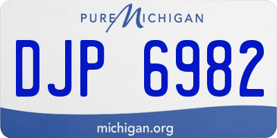 MI license plate DJP6982