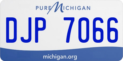 MI license plate DJP7066