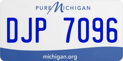 MI license plate DJP7096