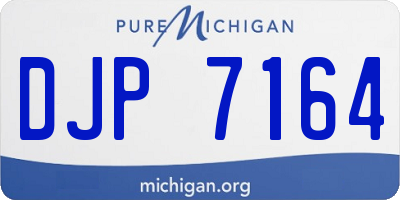 MI license plate DJP7164