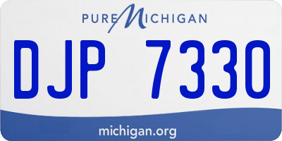 MI license plate DJP7330