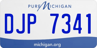 MI license plate DJP7341
