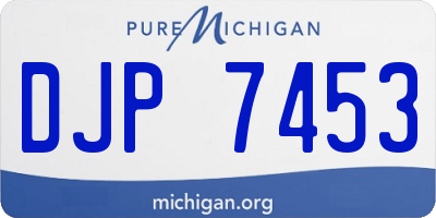 MI license plate DJP7453