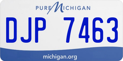 MI license plate DJP7463