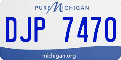 MI license plate DJP7470