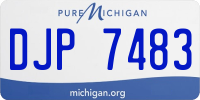 MI license plate DJP7483