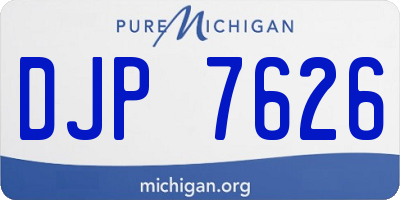 MI license plate DJP7626